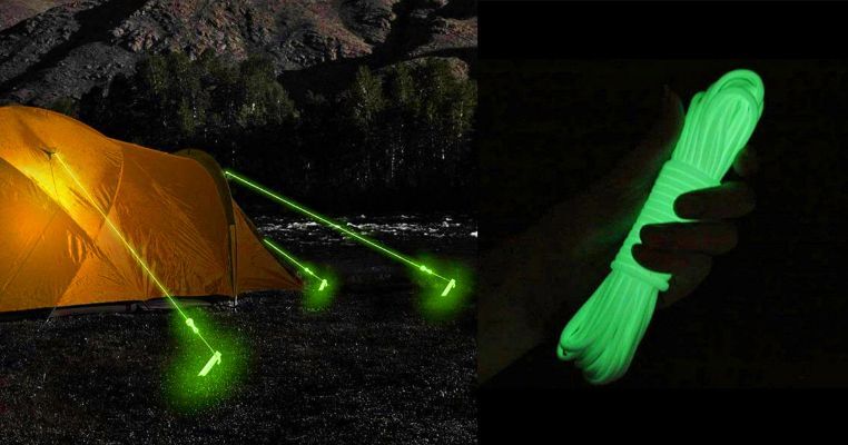 Glow-in-the-Dark Tent Stakes