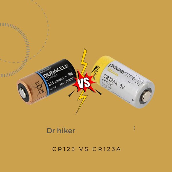 CR123 Vs CR123A Features and Specifications Of Batteries